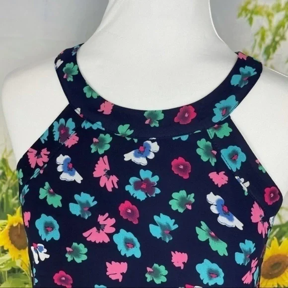 BETSY JOHNSON Navy Floral Shift Dress 4 - Picture 7 of 15